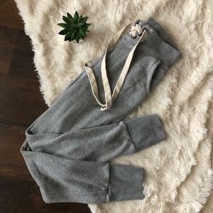 Grey lace up Joggers